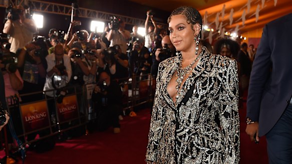 Beyonce at the LA premiere of The Lion King this week.