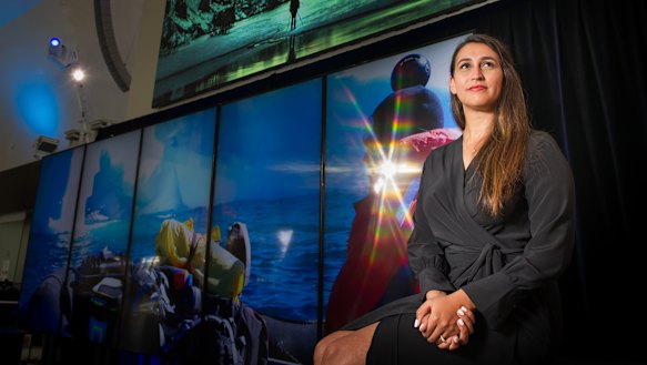 Director of the Antarctica Experience Briege Whitehead at the National Museum of Australia.