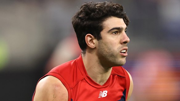 Melbourne’s Christian Petracca praised his team after a bizarre match against the Eagles.