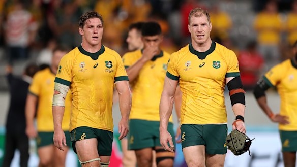Michael Hooper and David Pocock will link up once again in Australia's back row to face England in Saturday's quarter-final. 