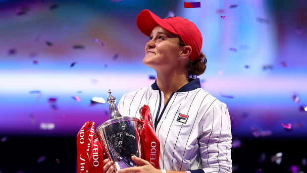 Ash Barty capped an incredible season with a big win at the WTA finals in Shenzhen.