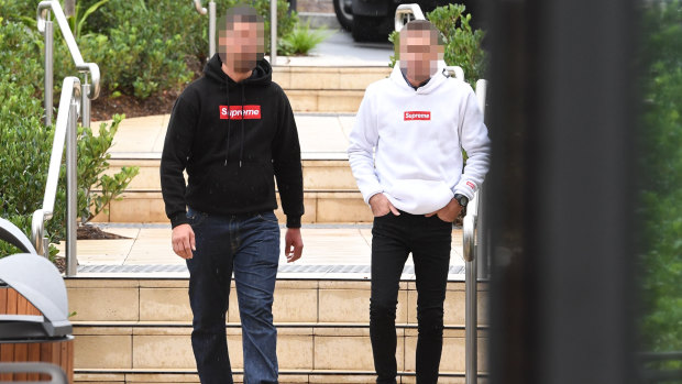 William Tyrrell's biological father, on the right, attends the inquest.