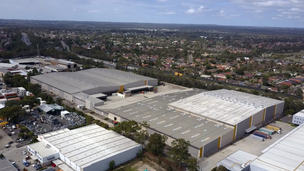 Amazon's new distribution centre  in Moorebank, Sydney. 