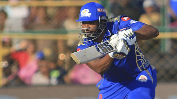 Kieron Pollard, playing for Mumbai in the IPL, wasn't included in the West Indies' World Cup squad.
