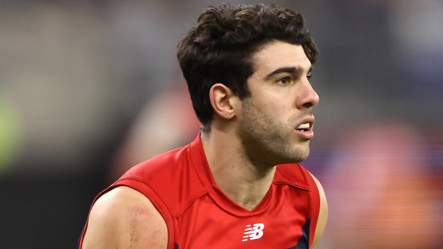 Melbourne’s Christian Petracca praised his team after a bizarre match against the Eagles.