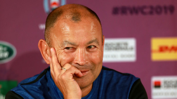 Sparkle in his eye: Eddie Jones at the helm of England ahead of the 2019 World Cup. 