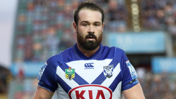 Unhappy beginning: Aaron Woods has endured a tough start to the season with the Dogs.
