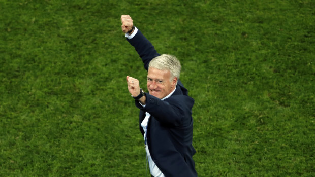 On the verge of history: Didier Deschamps could be come the third man to win the World Cup as a coach and a player.