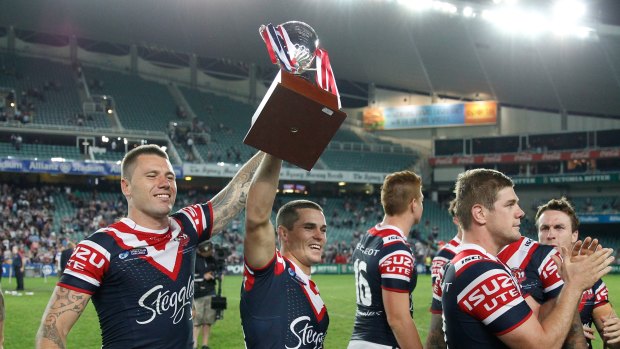Favoured: The Roosters are widely expected to repeat their 2014 victory over Wigan.