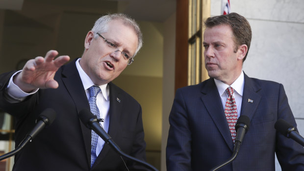Prime Minister Scott Morrison and Education Minister Dan Tehan announce the government's school funding fix.