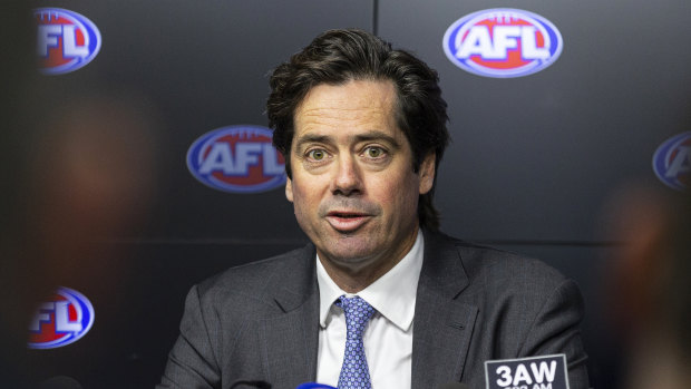 AFL chief executive Gillon McLachlan stands by controversial call that landed Essendon victory. 