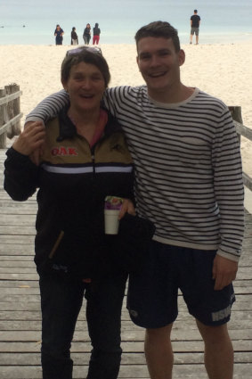 Liam Martin and his mum Maxine.