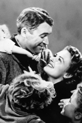 James Stewart and Donna Reed in <i>It's a Wonderful Life</i>.
