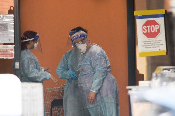A COVID-19 outbreak has locked down all the residents of the Ariele Apartments in Maribyrnong.