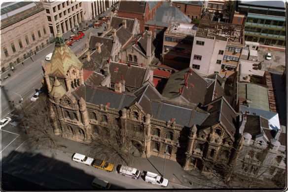 The Russell Street complex which housed the magistrates’ court, pictured in 1979.