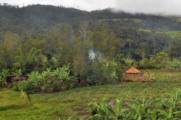 The mountainous Hela province in Papua New Guinea.