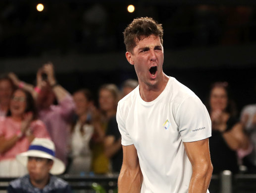 Thanasi Kokkinakis fought back from a set down to win the Adelaide International final.