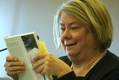 Marion Halligan reading to her audience from her book The Taste of Memory.