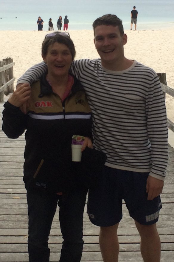 Liam Martin and his mum Maxine.