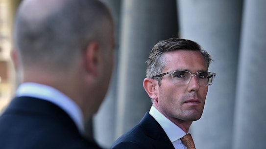 Tensions at the top ... NSW Treasruer Matt Kean and Premier Dominic Perrottet. 