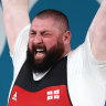 Lasha Talakhadze does the clean and jerk.