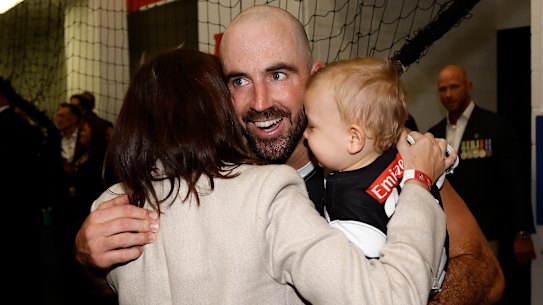 Sidebottom with wife Alisha and their children in the rooms.