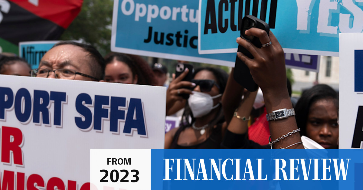 US Supreme Court strikes down affirmative action in college admissions