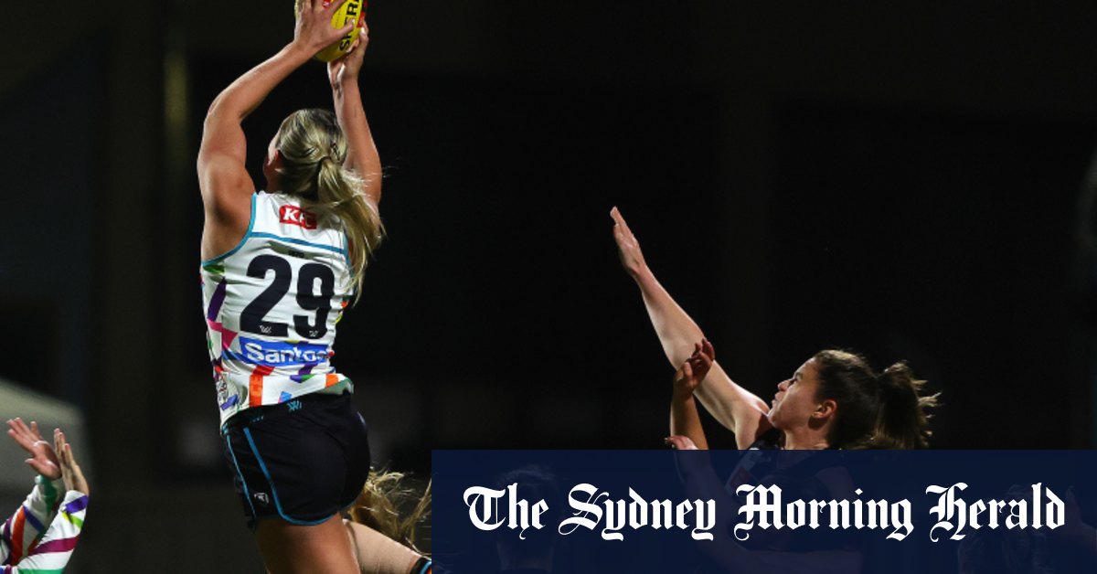 AFLW 2024 Port downs Collingwood, reach the top eight; High mark