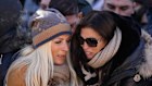 Mourners at a memorial march in Crans-Montana on Sunday. 