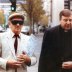 Gerald Ridsdale outside court in 1993, accompanied by George Pell.