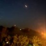 Video from Esfahan #Iran (West) shows air defences activated and projectiles in sky. 