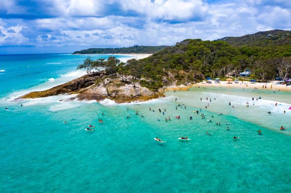 Cylinder Beach on Stradbroke Island made the list of top beaches in Australia.