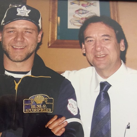 Danny with actor Russell Crowe.