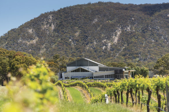 Mount Langi Ghiran is one of several Grampians wineries whose sales have nosedived due to bushfire.