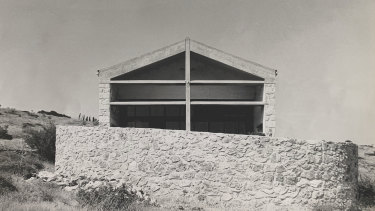 The house at Sparoza soon after it was built in the 1960s