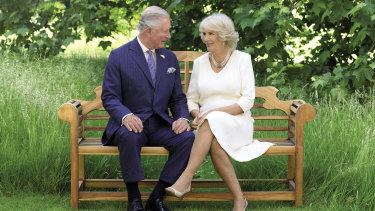 Prince Charles and Camilla, Duchess of Cornwall, pictured in the grounds of Clarence House.