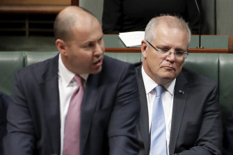On the money? Treasurer Josh Frydenberg and Prime Minister Scott Morrison.