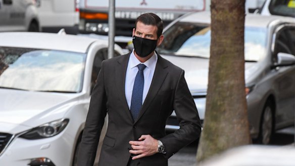 Ben Roberts-Smith outside the Federal Court in Sydney on June 28.