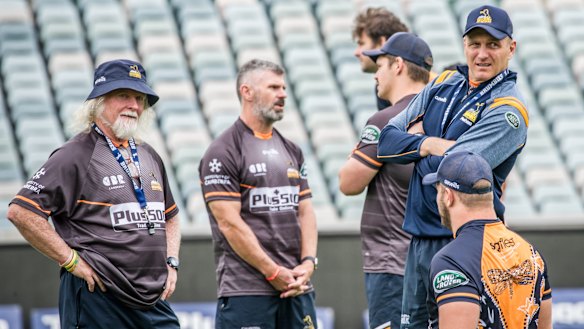 Laurie Fisher, left, and Peter Hewat have signed contract extensions.