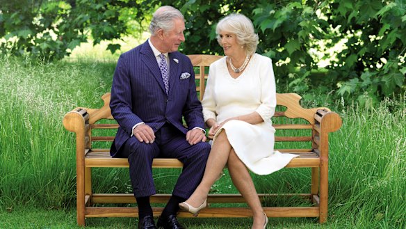 Prince Charles and Camilla, Duchess of Cornwall, pictured in the grounds of Clarence House.