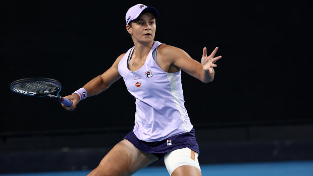 Ashleigh Barty is into the fourth round.
