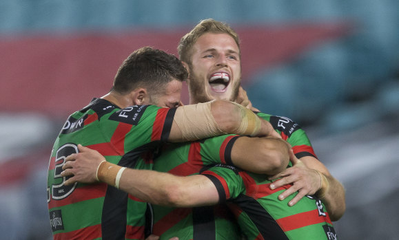 Glory, glory days: The Rabbitohs have had plenty to smile about again this year.