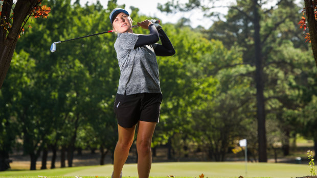 One of Australia's top ranked golfers, Sarah Kemp will be playing in the Canberra Classic at the Royal Canberra Golf Club. 
