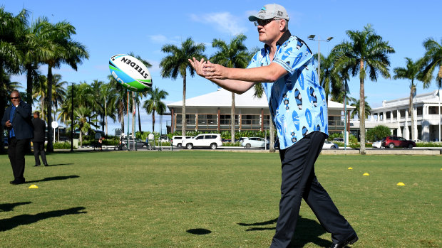 Prime Minister Scott Morrison in Fiji on Friday.