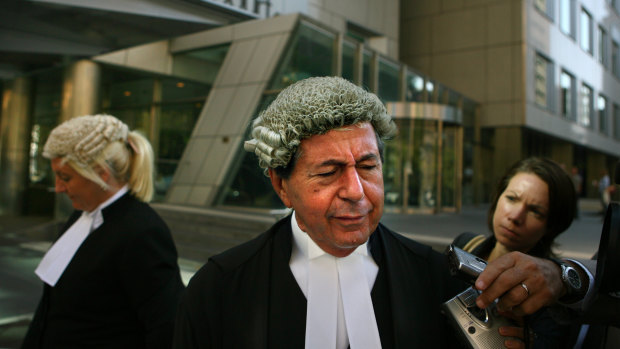 Nicola Gobbo (left) outside court with barrister Con Heliotis, QC, after Tony Mokbel failed to show up for his trial in March 2006. Mokbel went on the run and was arrested in Greece the following year.