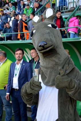 Bohemian Praha’s kangaroo mascot.