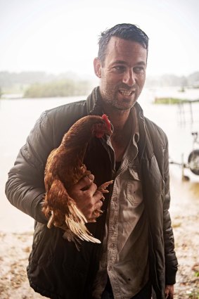 Dan Streat with Yasmin, his chicken.