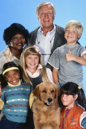 The original Punky Brewster starred Soleil Moon Frye (bottom right) as Punky and George Gaynes (top) as foster dad Henry Warnimont.