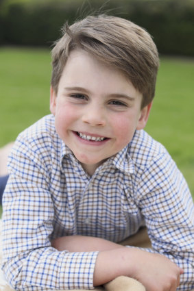 Prince Louis in a picture taken by his mother, Catherine, Princess of Wales, earlier this week in Windsor to mark his 6th birthday.