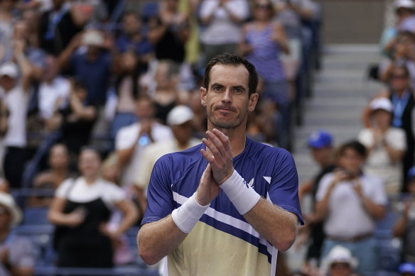 Andy Murray is into the third round of a major for just the second time in five years.